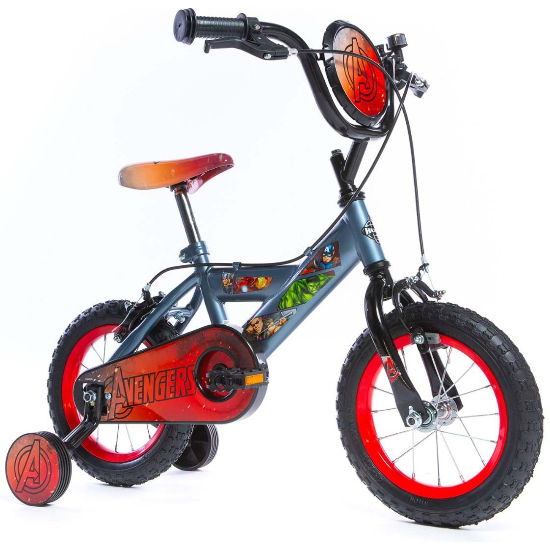 Huffy Avengers 12" Kids Bike - Grey/Red
