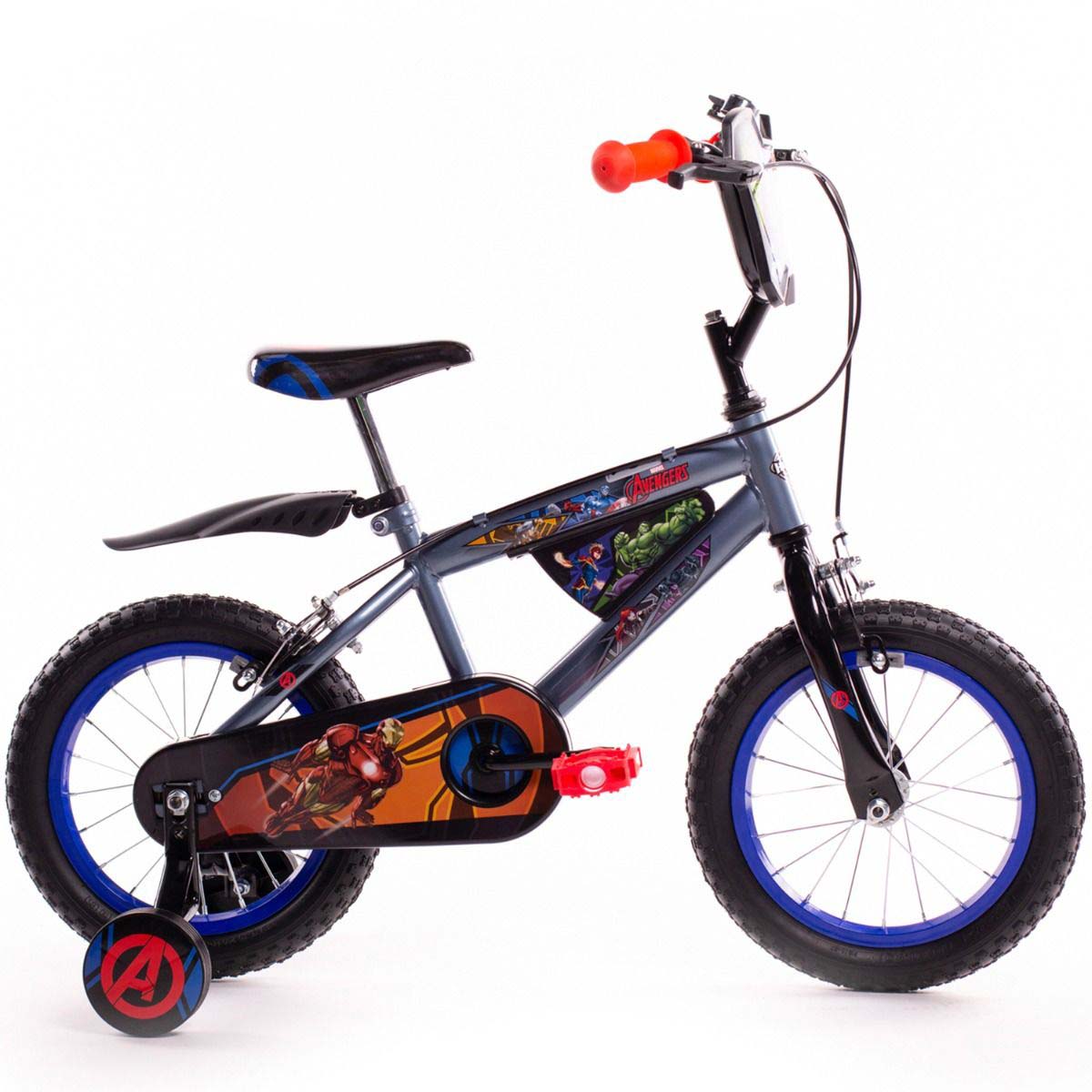 Huffy Avengers 14" Kids Bike - Grey/Red