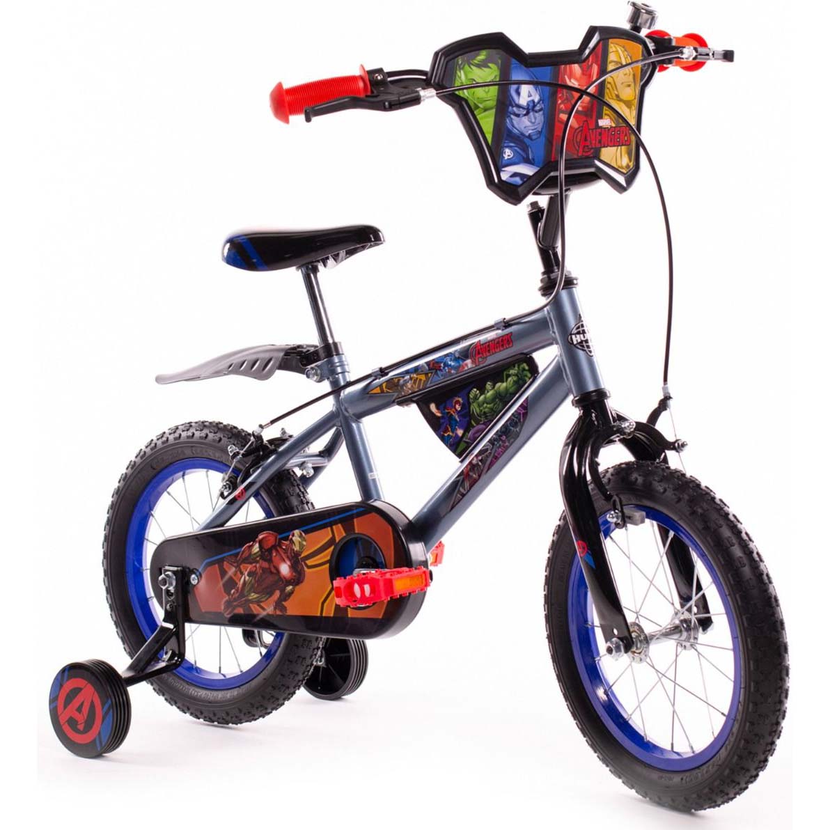 Huffy Avengers 14" Kids Bike - Grey/Red