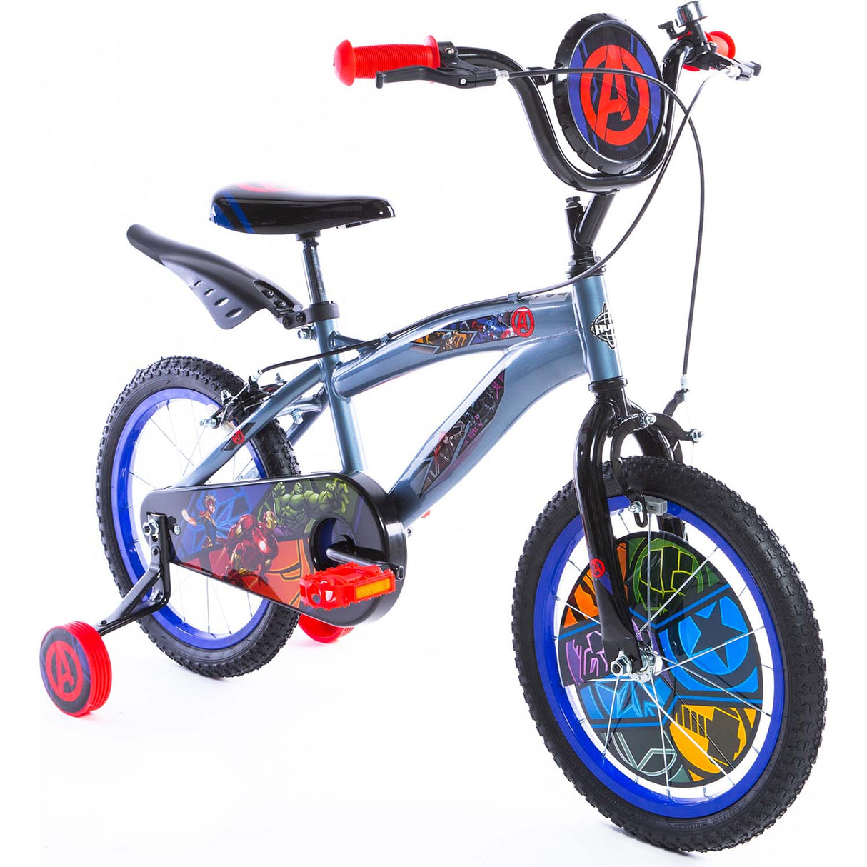 Huffy Avengers 16" Kids Bike - Grey/Red