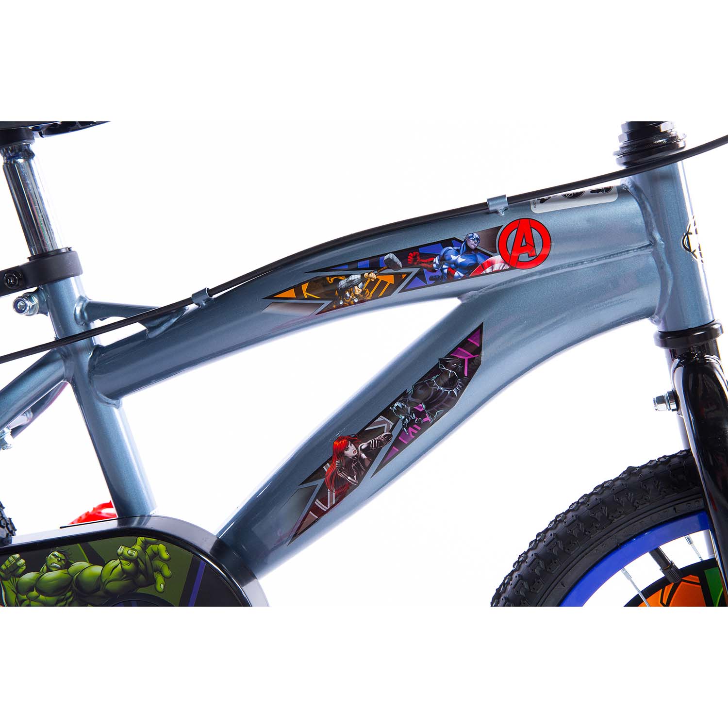 Huffy Avengers 16" Kids Bike - Grey/Red