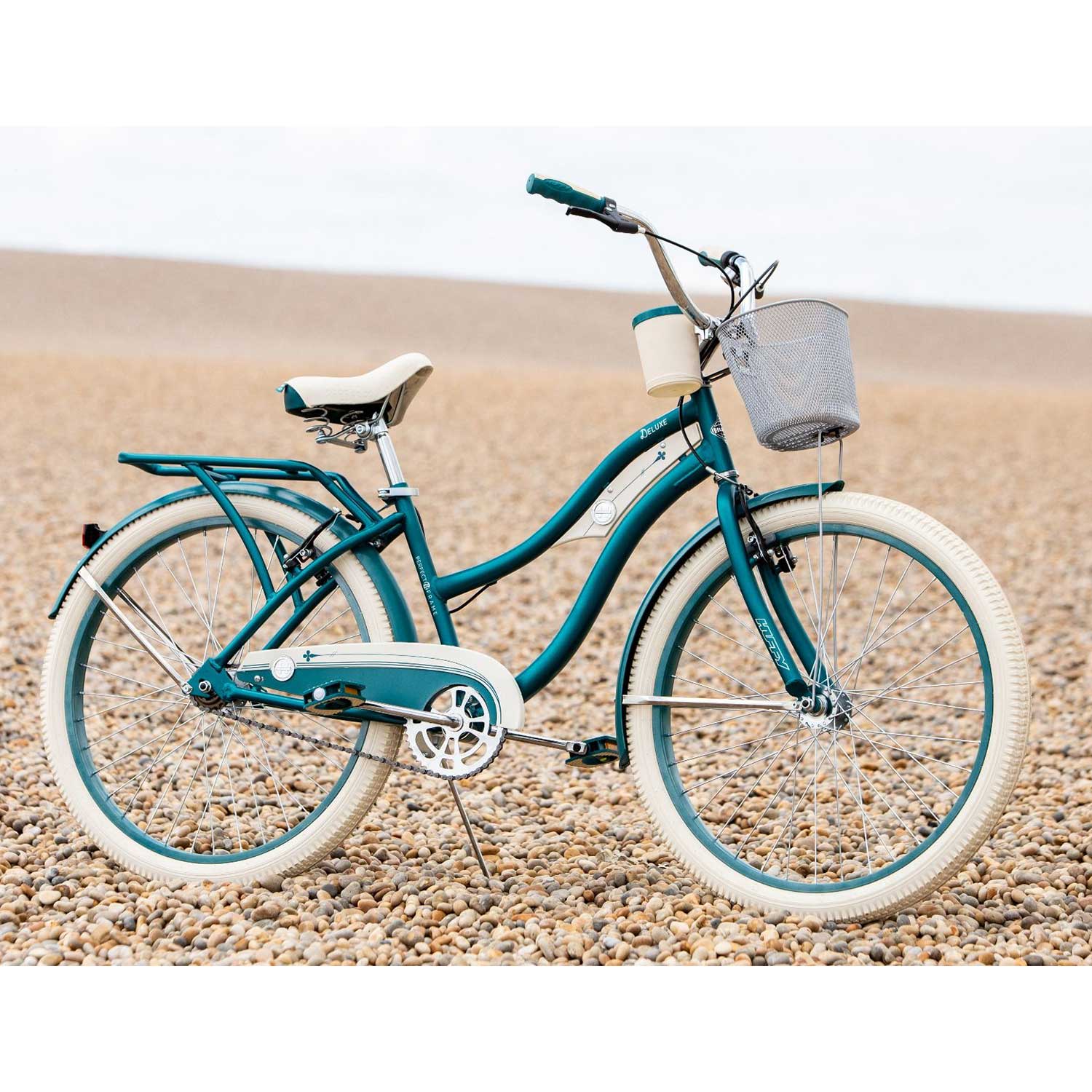 Huffy Deluxe Cruiser 26" Hybrid Bike - Matte Emerald
