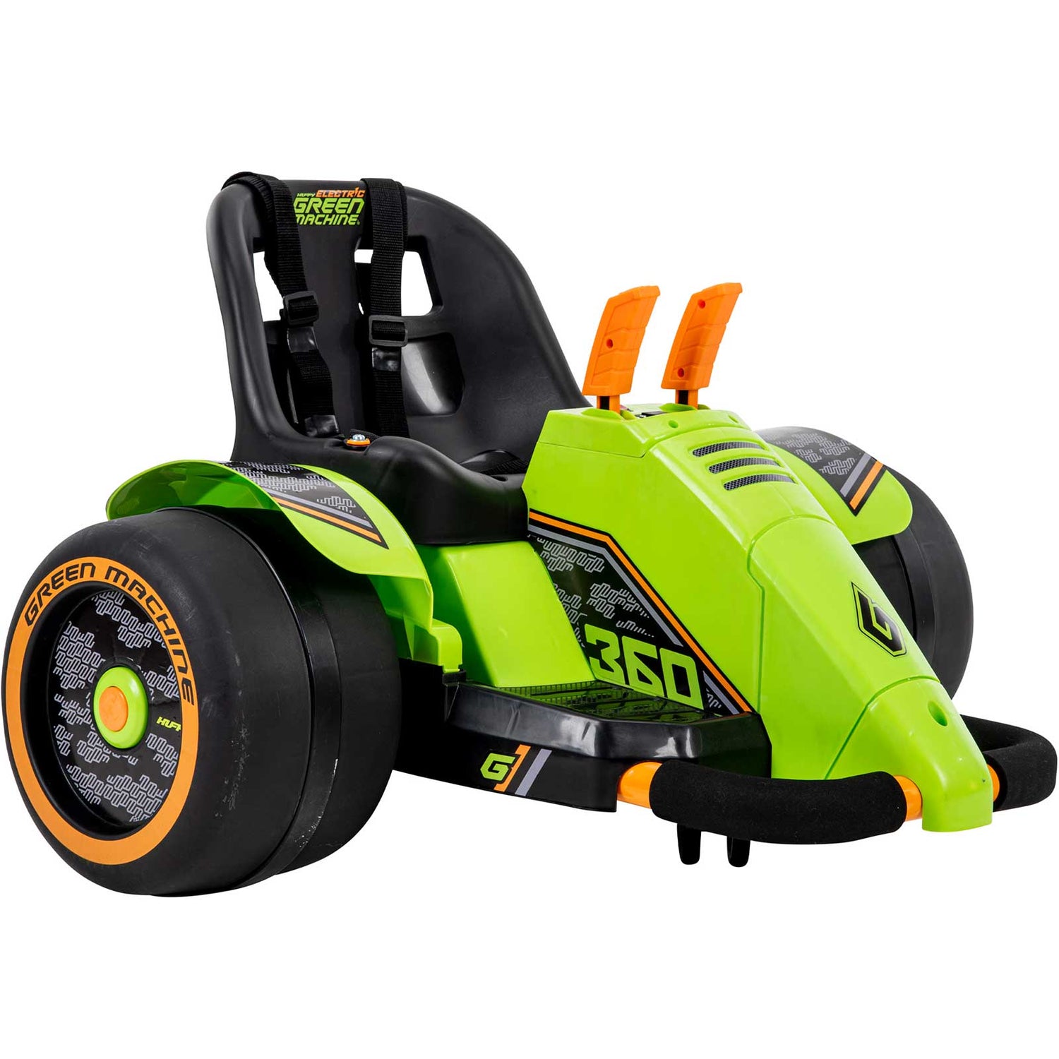 Huffy Green Machine 360 6v Electric Ride On - Black/Lime