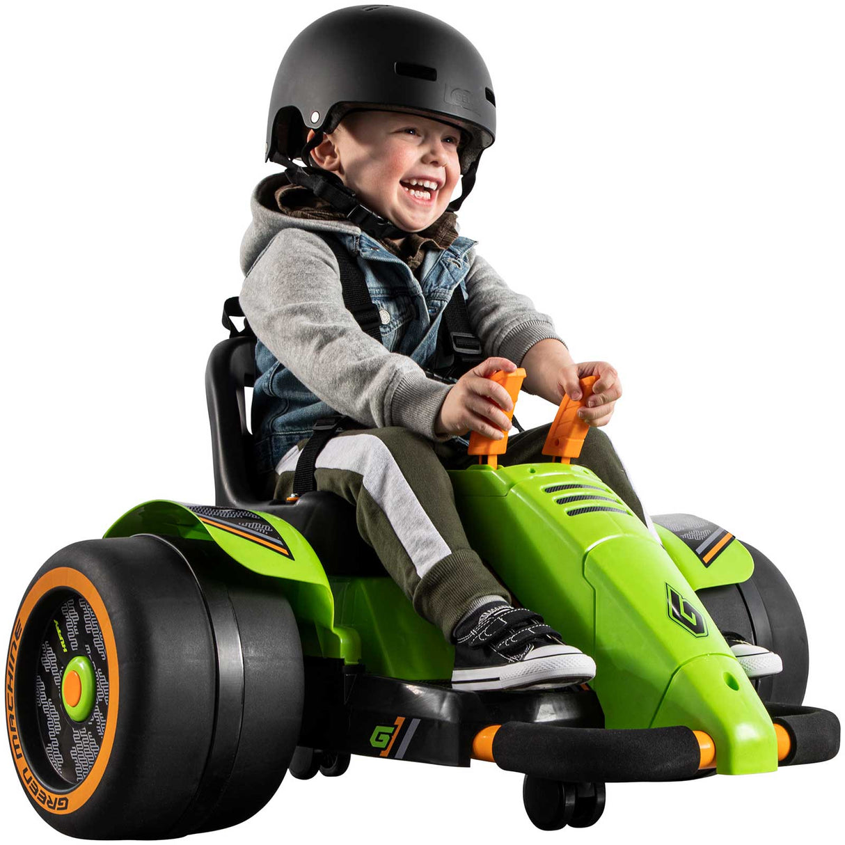 Huffy Green Machine 360 6v Electric Ride On - Black/Lime