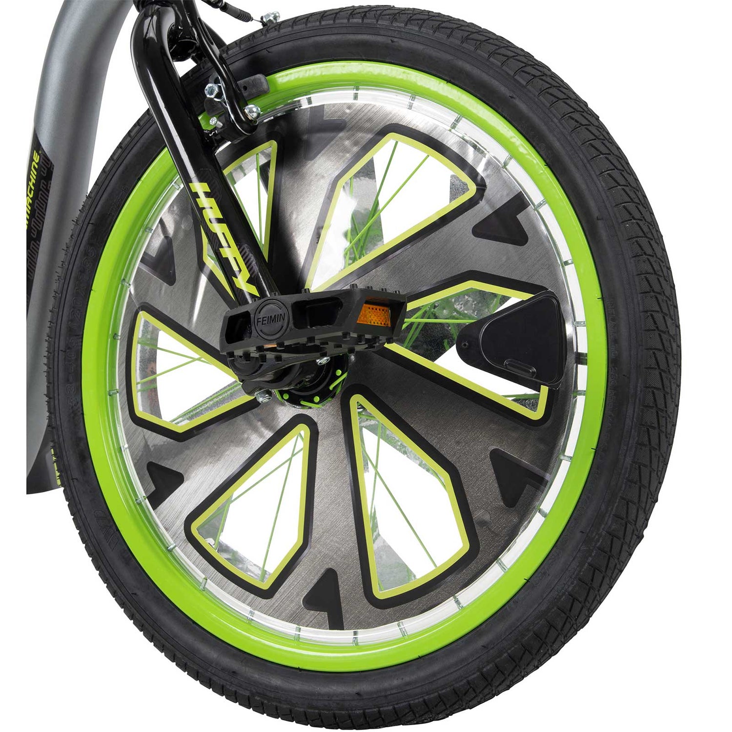 Huffy Green Machine Trike - Black/Lime