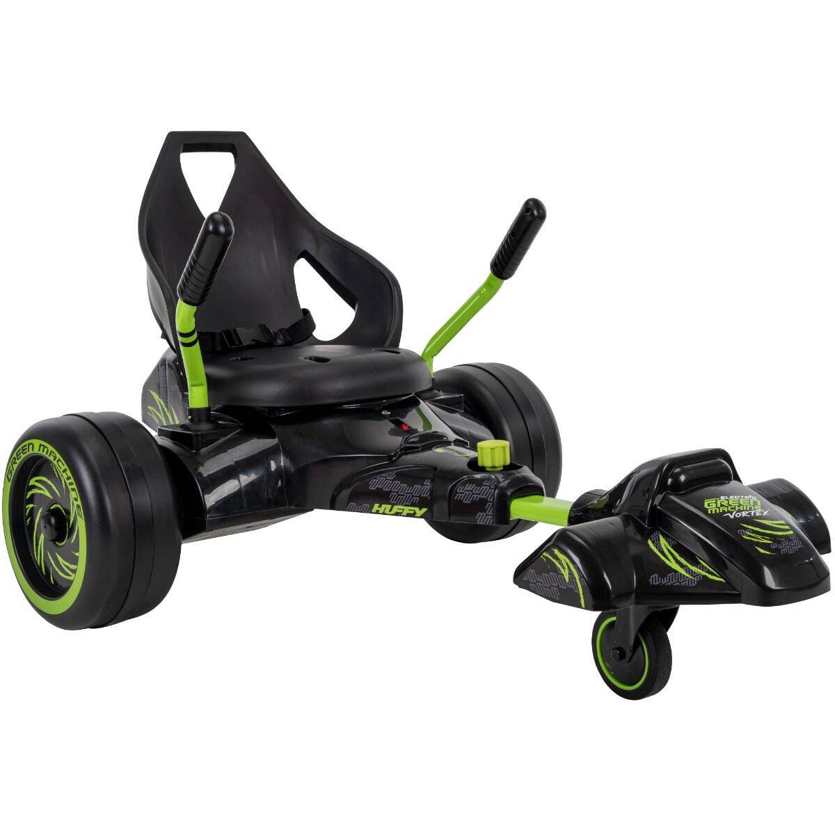Huffy Green Machine Vortex 12v Electric Ride On - Black/Lime