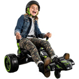 Huffy Green Machine Vortex 12v Electric Ride On - Black/Lime