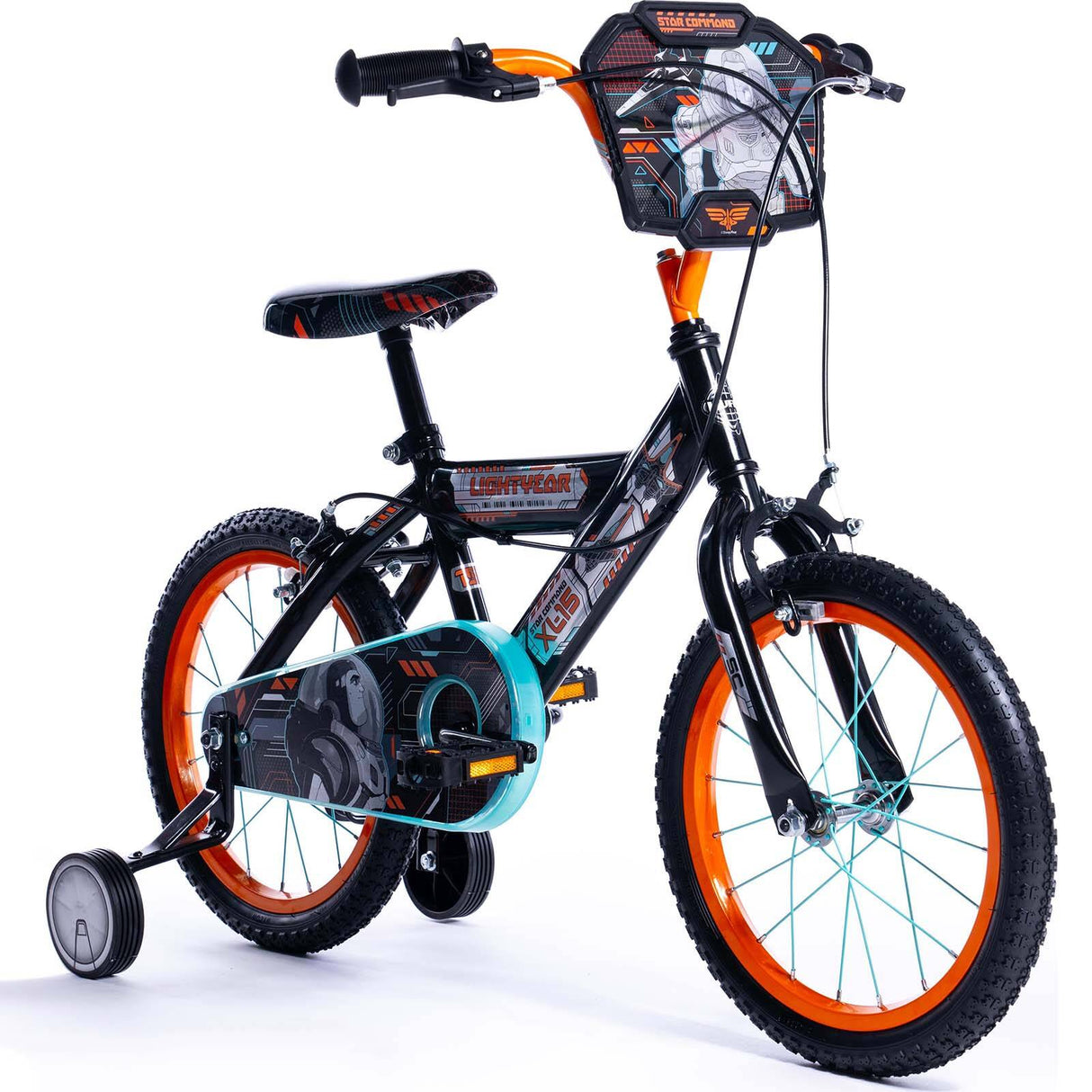 Huffy Lightyear 16" Kids Bike - Black/Orange