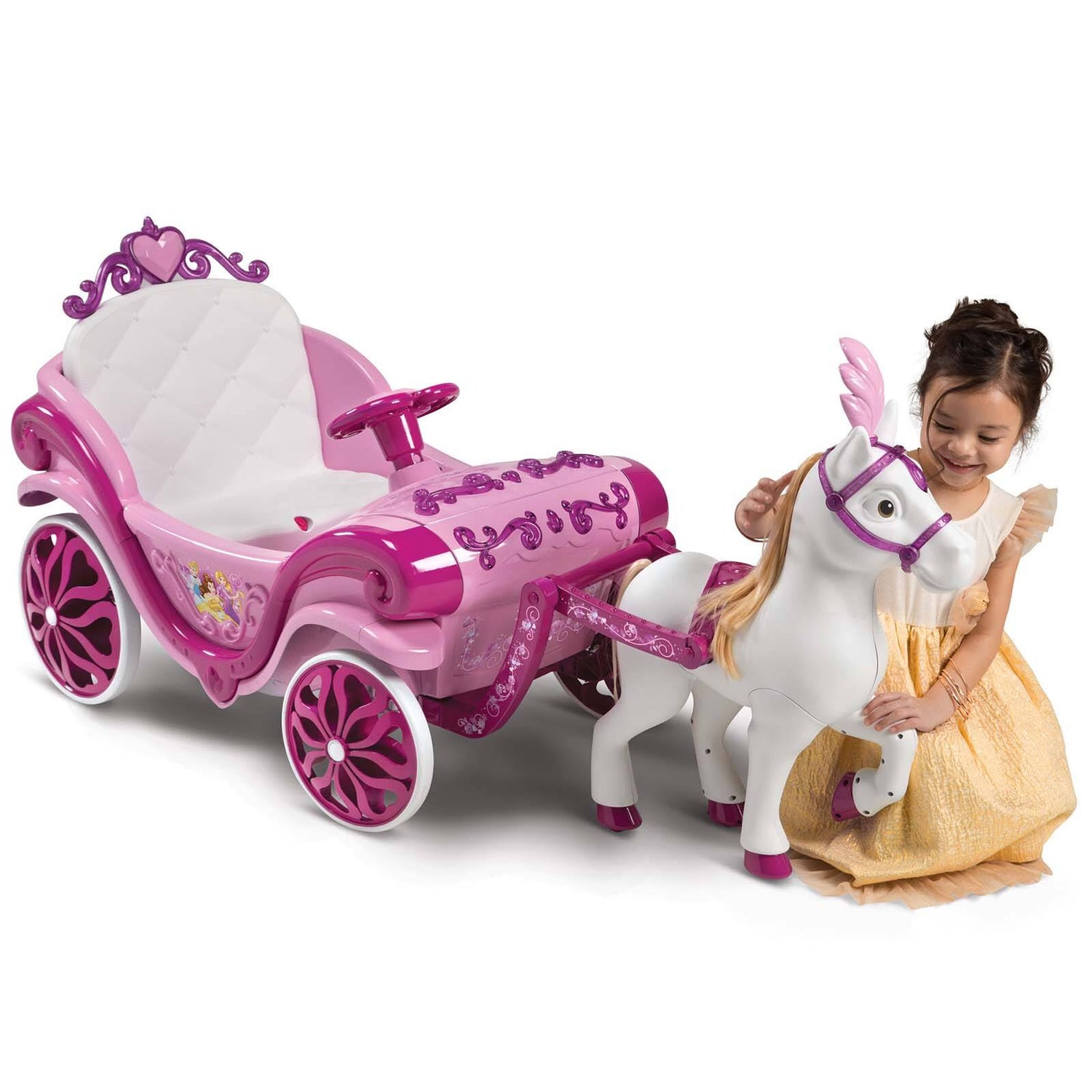 Huffy Princess Carriage 6v Electric Ride On - Pink