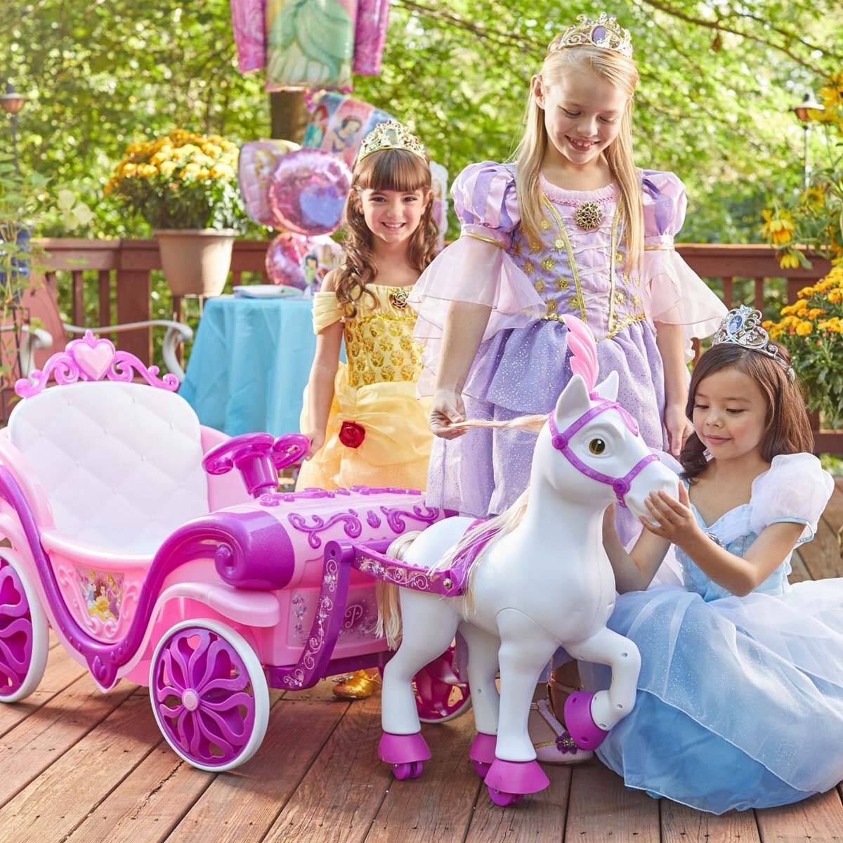 Huffy Princess Carriage 6v Electric Ride On - Pink