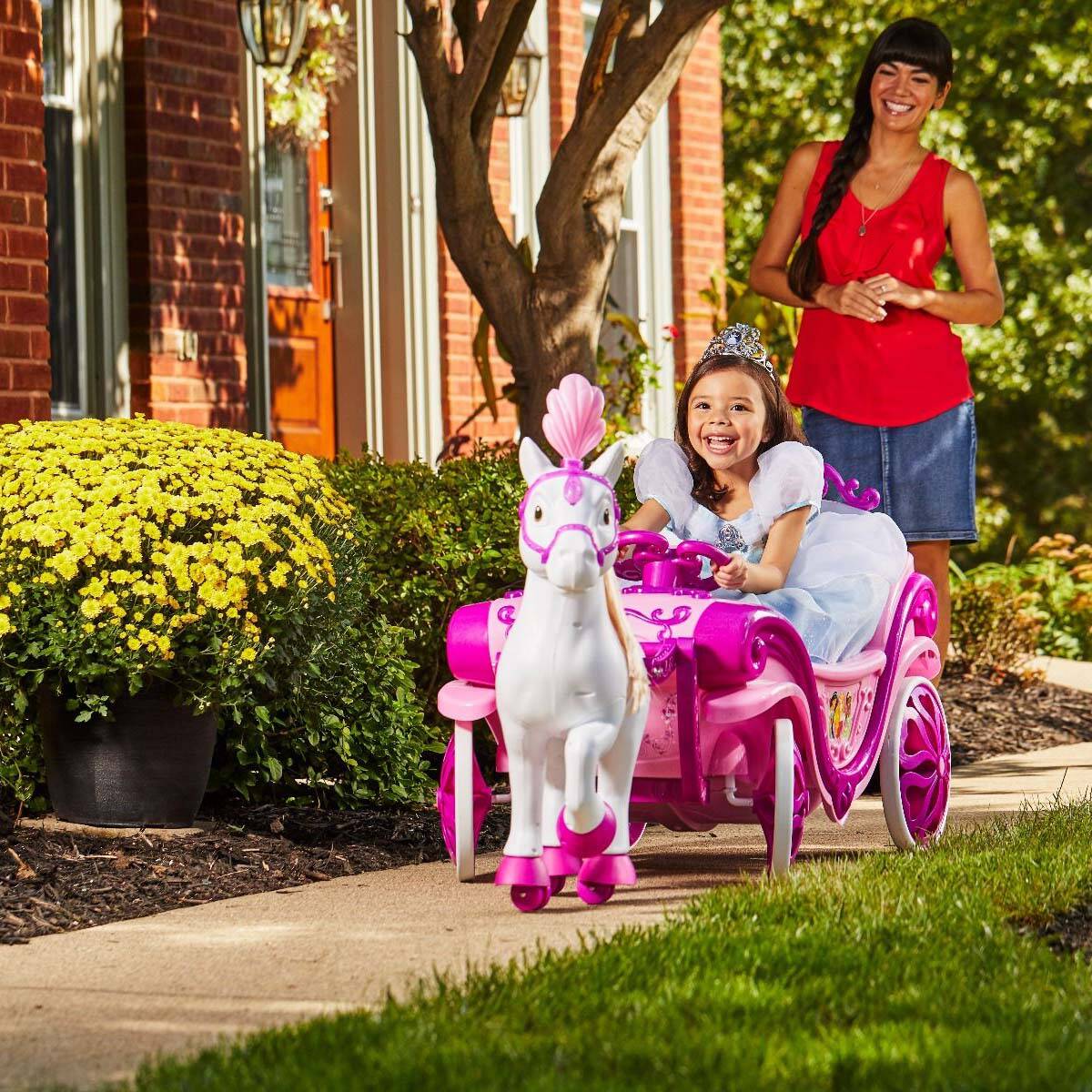 Huffy Princess Carriage 6v Electric Ride On - Pink