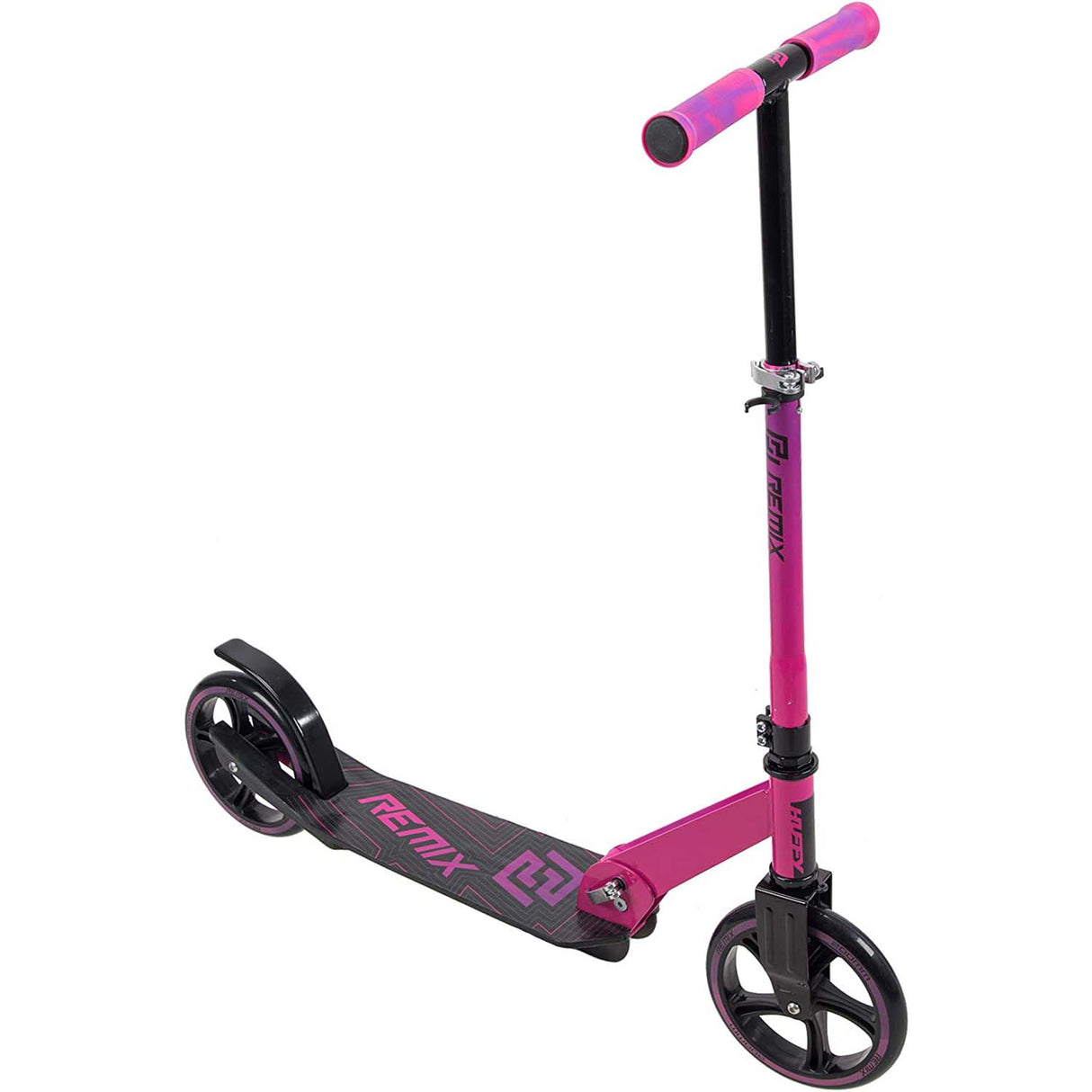Huffy Remix Inline 200mm Folding Scooter - Pink/Blue