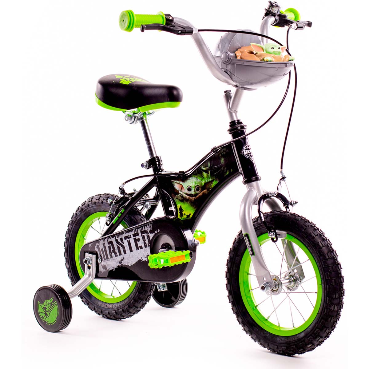 Huffy Star Wars 12" Kids Bike - Black/Lime