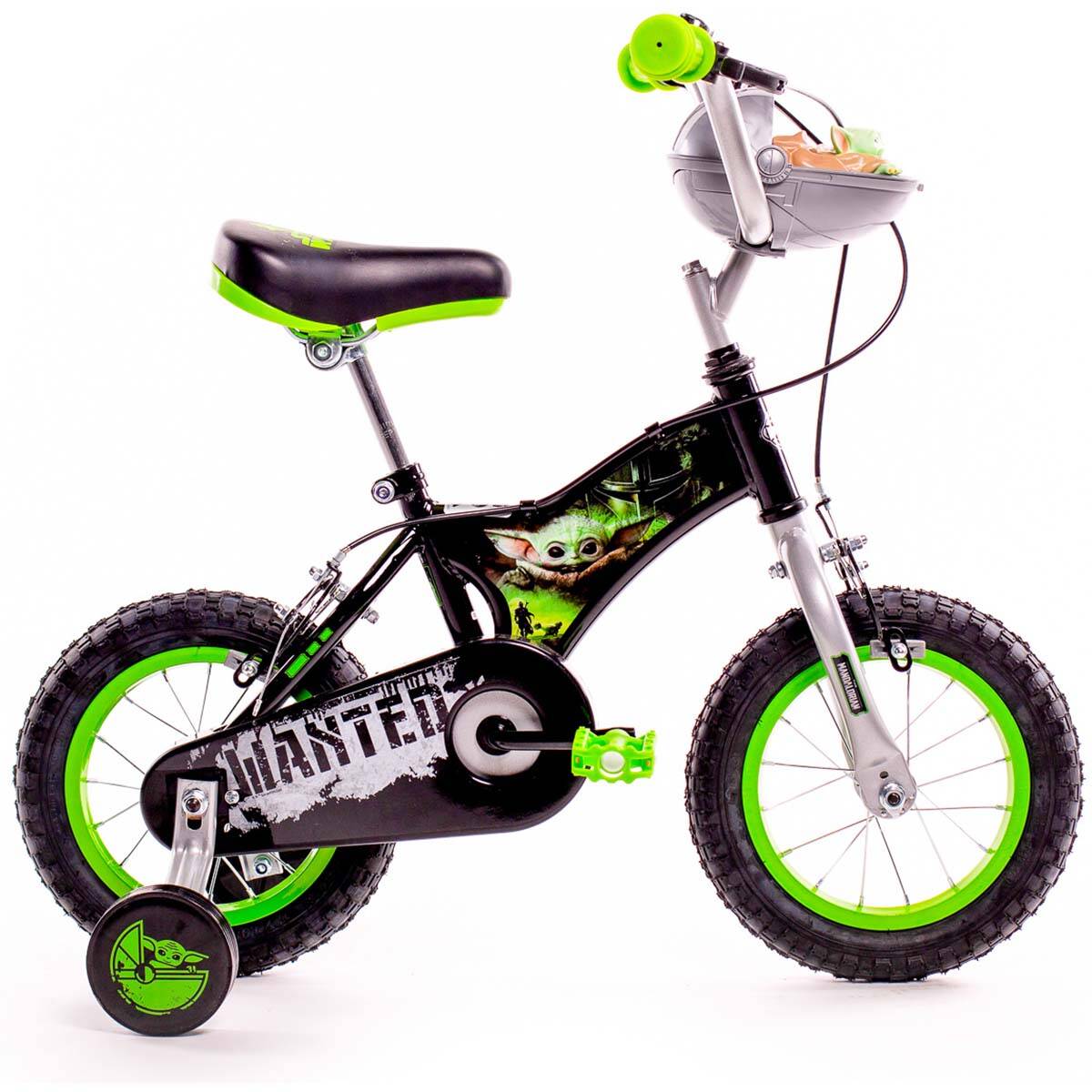 Huffy Star Wars 12" Kids Bike - Black/Lime