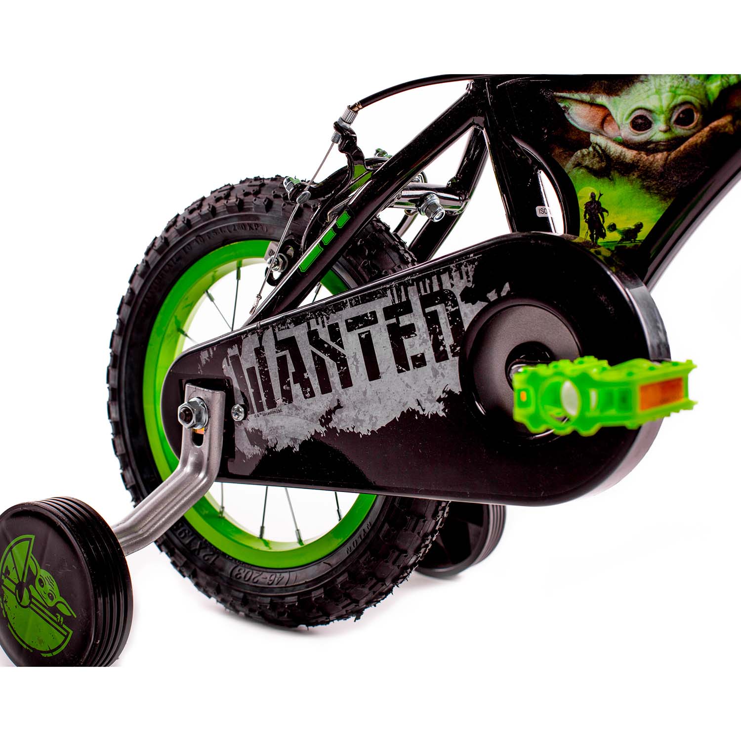 Huffy Star Wars 12" Kids Bike - Black/Lime