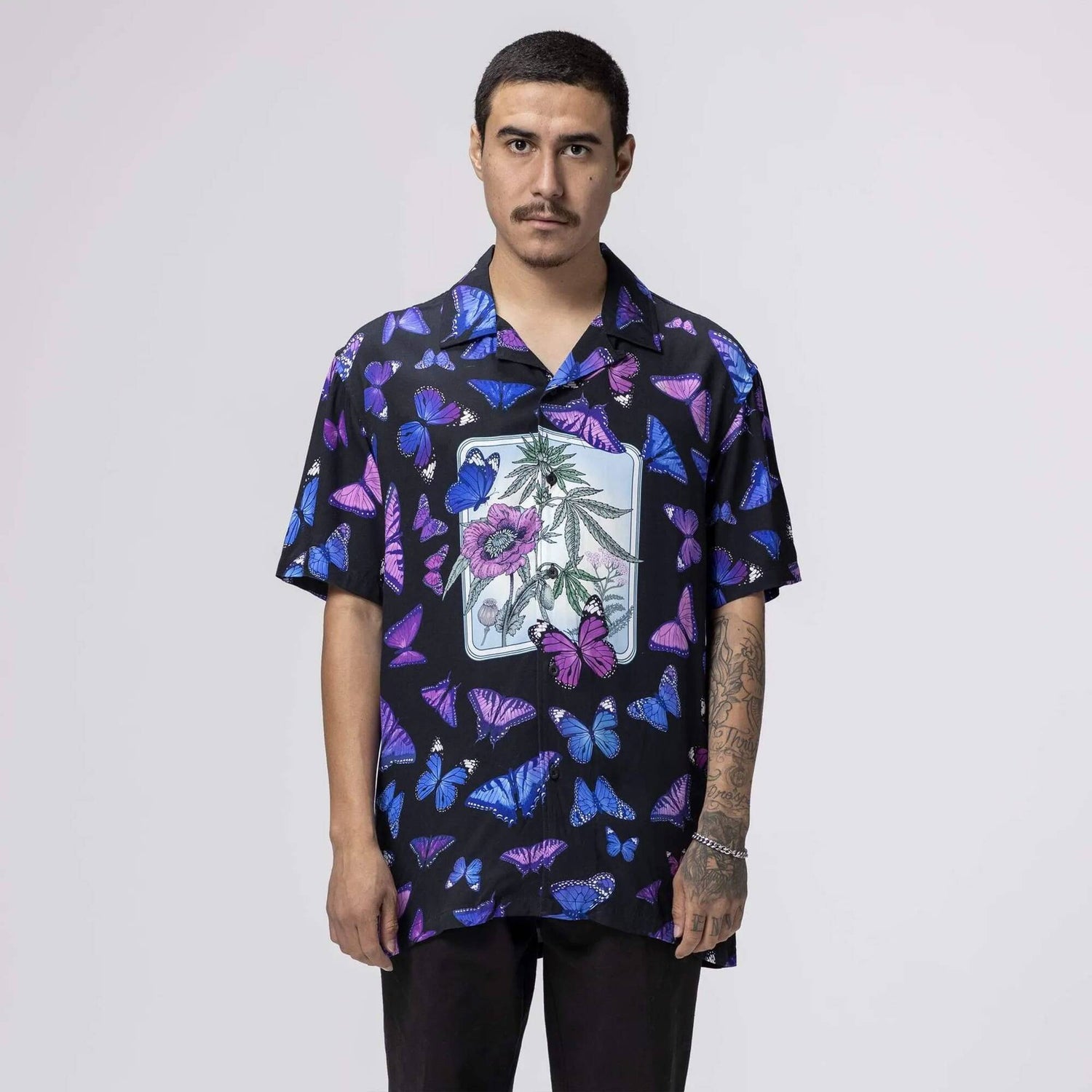 Huf Papillon Woven Shirt - Black
