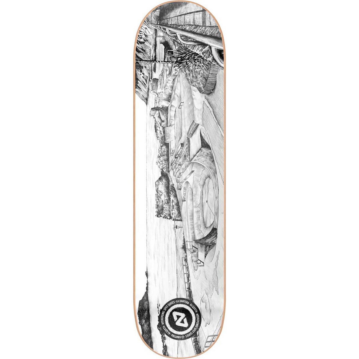 Hydroponic Spots Series Skateboard Deck - La Kantera 8"