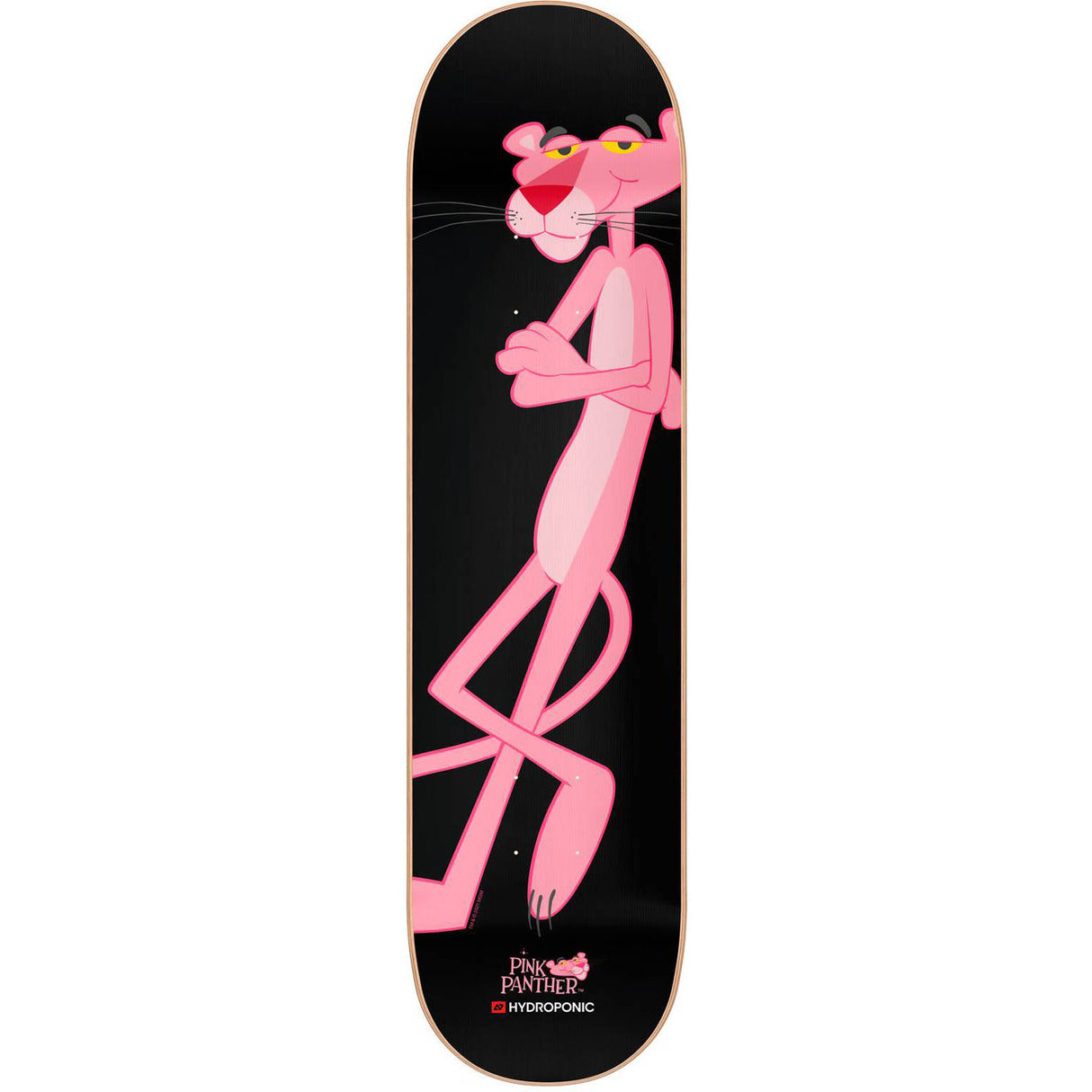 Hydroponic x Pink Panther Skateboard Deck - Black 8"