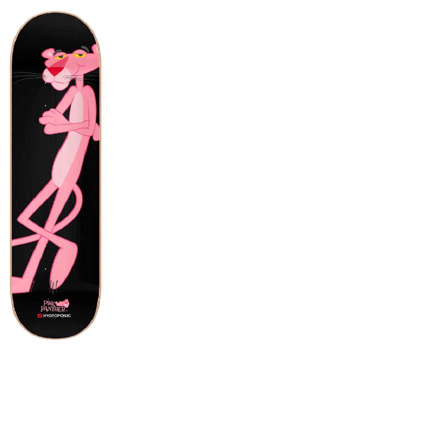 Hydroponic x Pink Panther Skateboard Deck - Black 8"