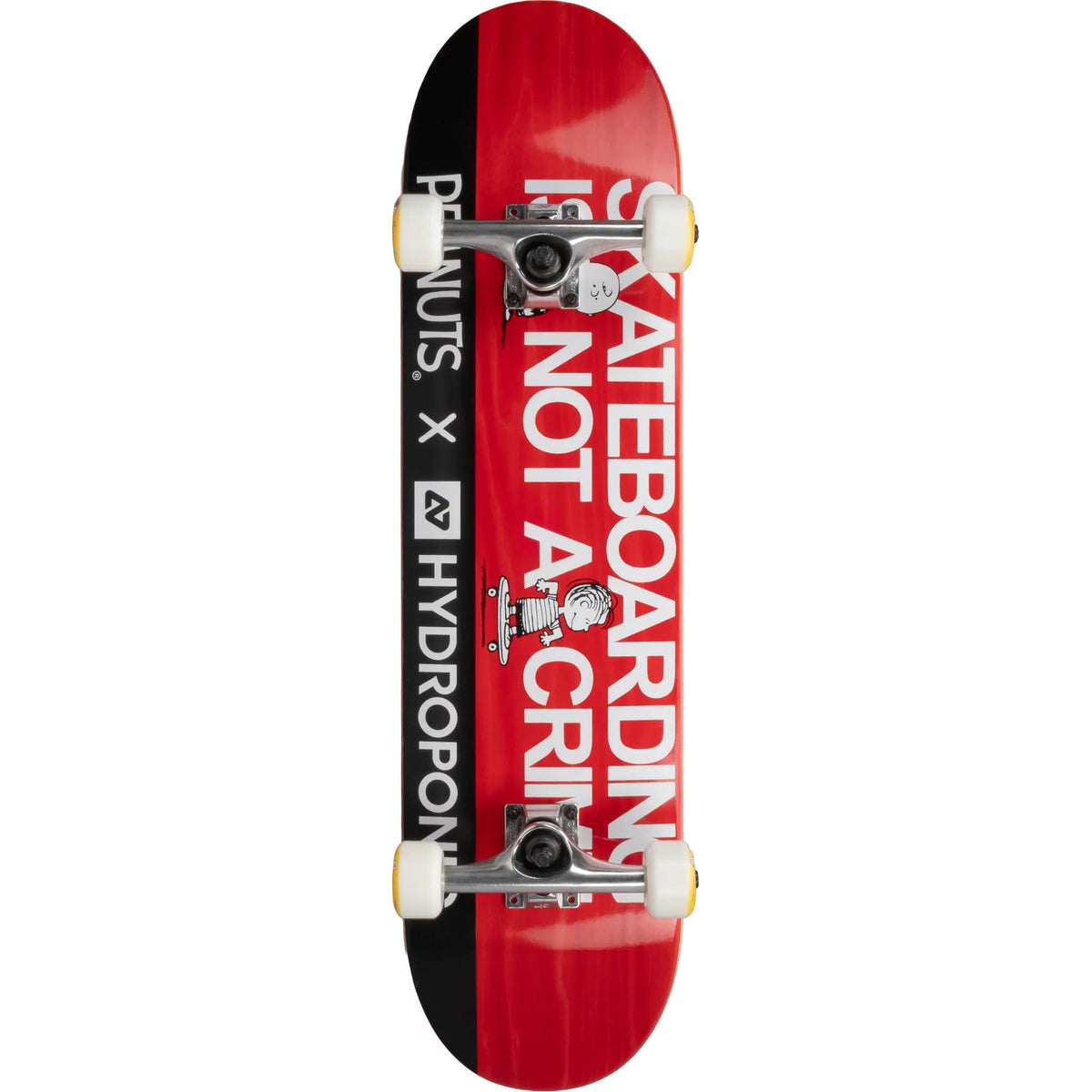 Hydroponic x Peanuts Complete Skateboard - Not A Crime 8"