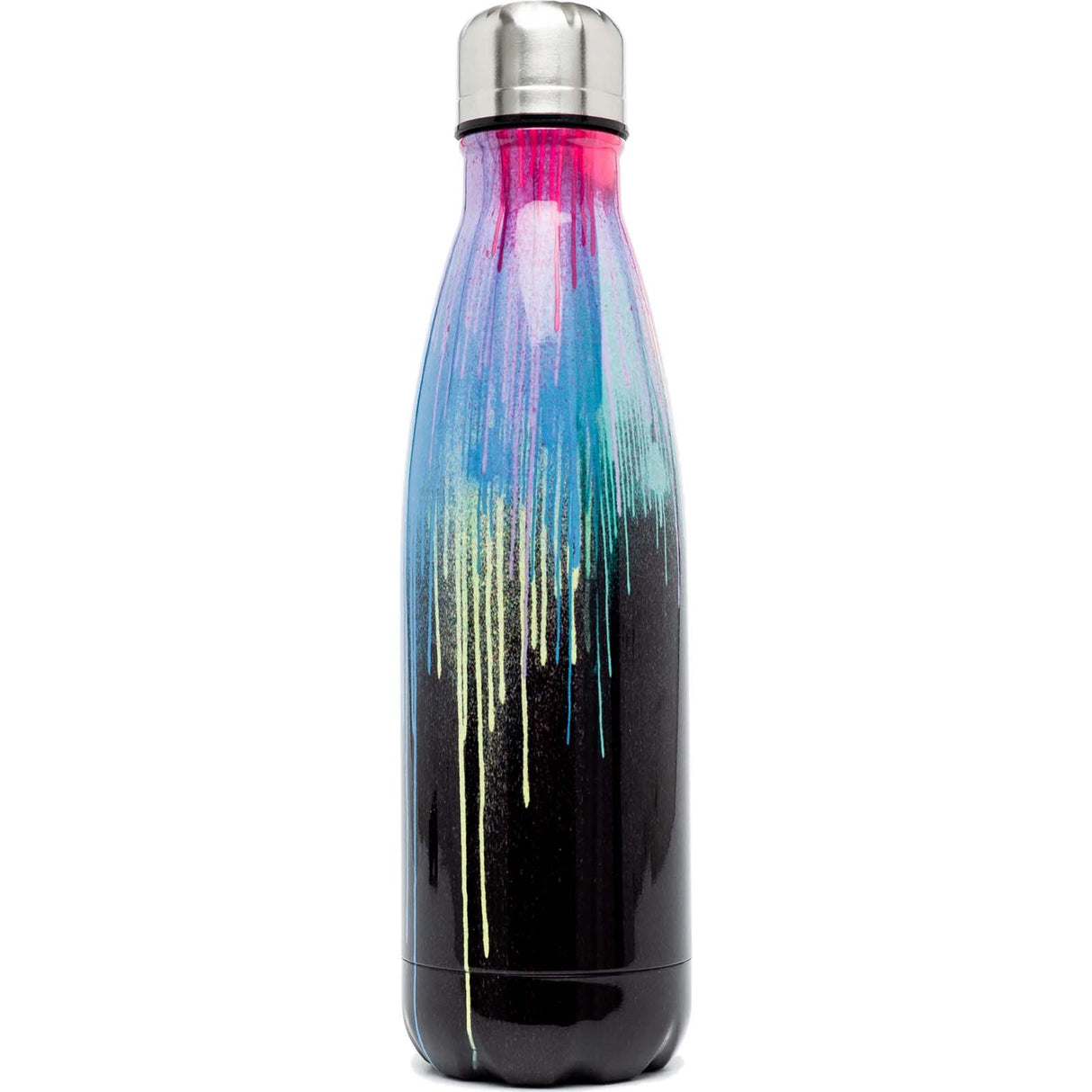 Hype Metal Water Bottle 500ml - Pink Drip Crest