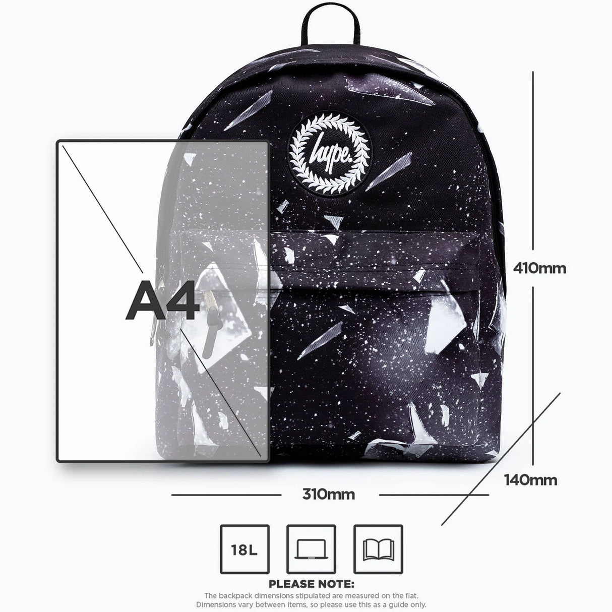 Hype Explosion Mini Crest Backpack - Black