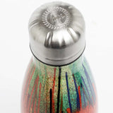 Hype Metal Water Bottle 500ml - Multi Drips Crest Red