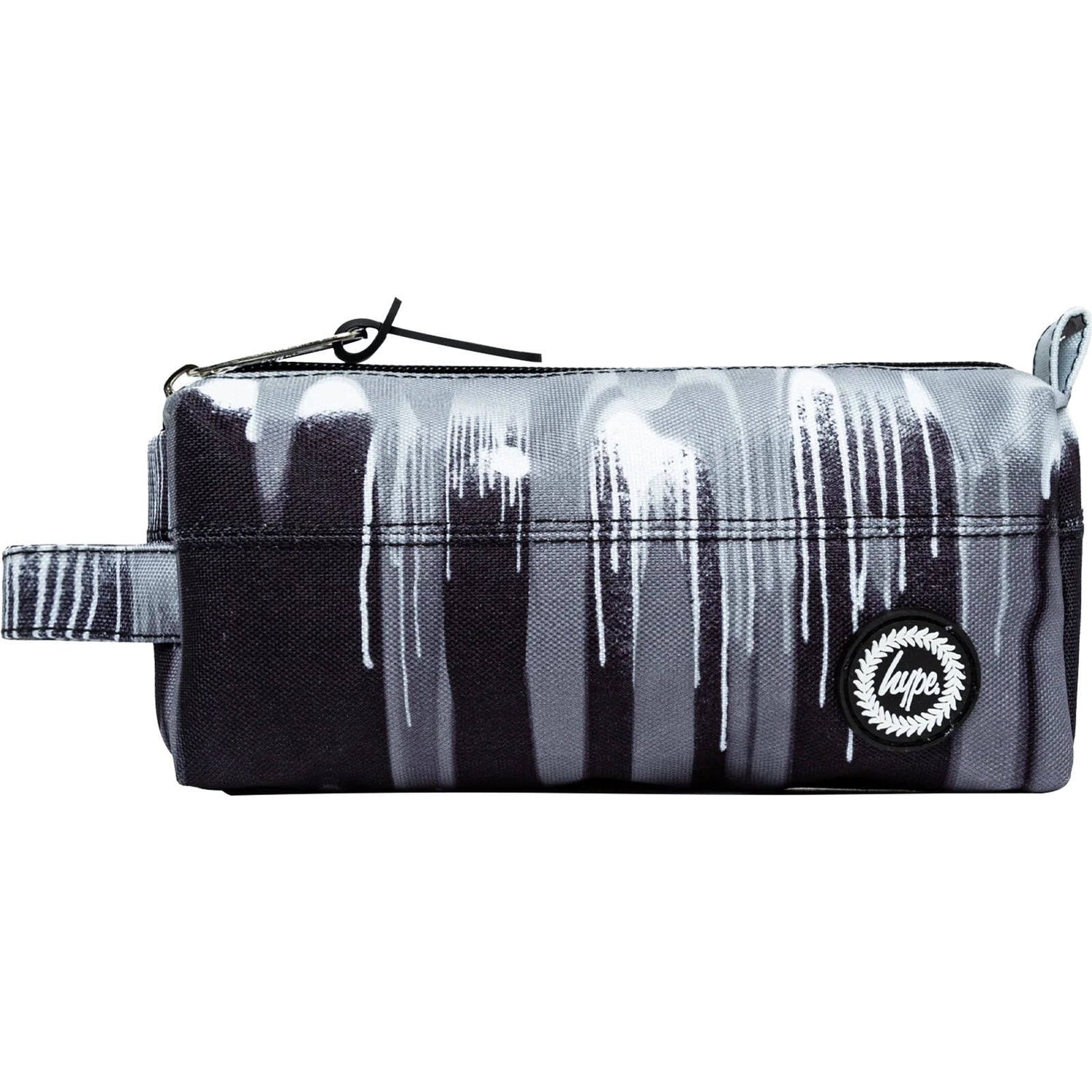 Hype Mono Gradient Drips Mini Crest Pencil Case - Black