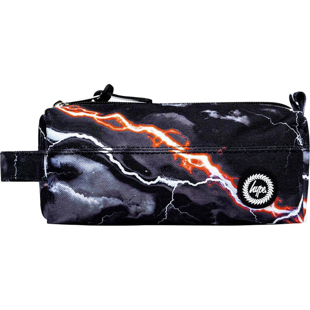 Hype Smokey Storm Outline Crest Pencil Case - Black
