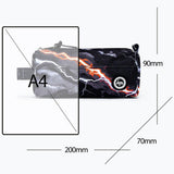 Hype Smokey Storm Outline Crest Pencil Case - Black