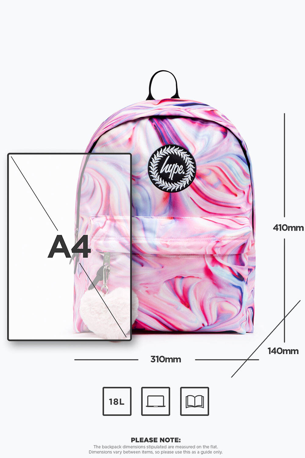 Hype Crest Backpack - Pink Icecream