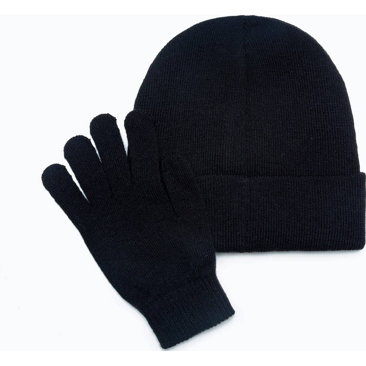 Hype Kids Hat and Glove Set - Black