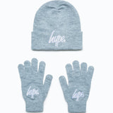 Hype Kids Hat and Glove Set - Grey