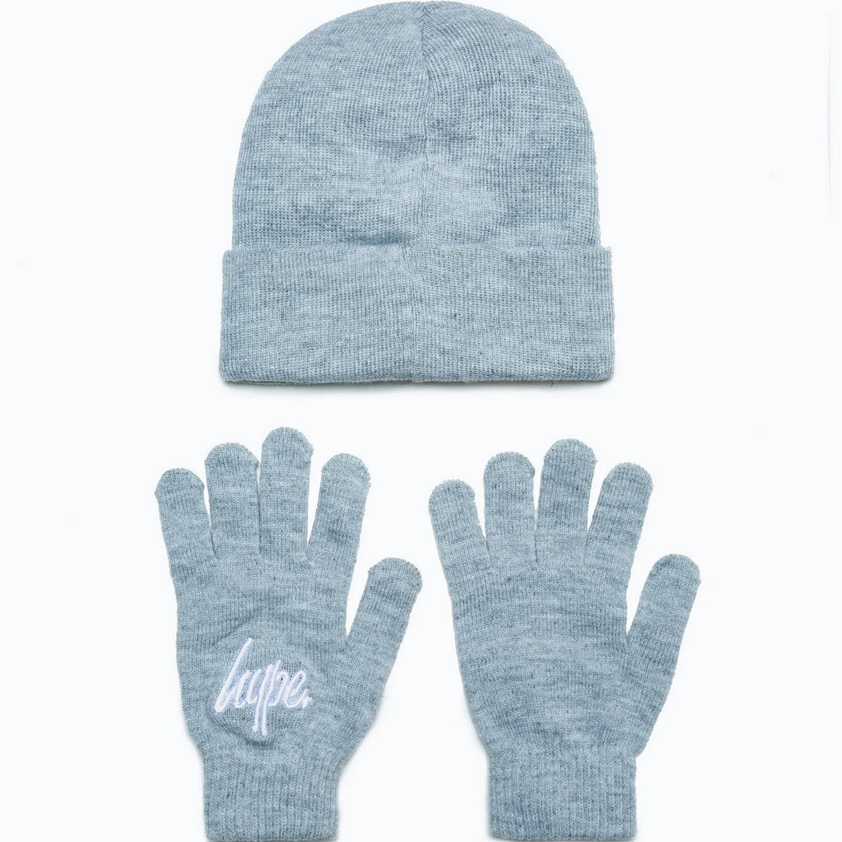 Hype Kids Hat and Glove Set - Grey