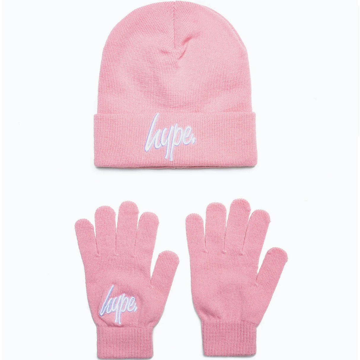 Hype Kids Hat and Glove Set - Pink