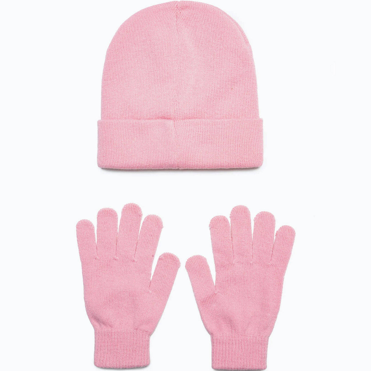 Hype Kids Hat and Glove Set - Pink