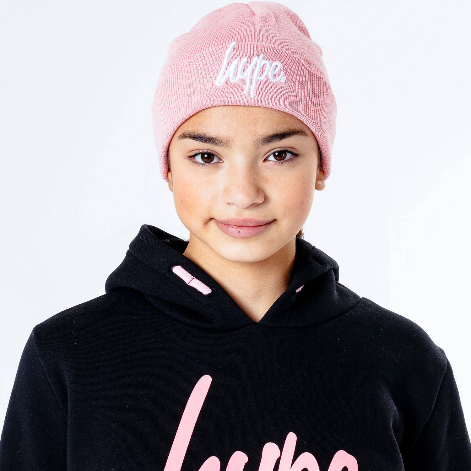 Hype Kids Hat and Glove Set - Pink