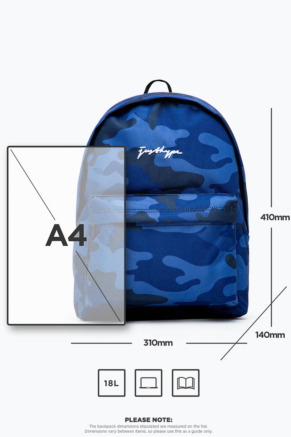 Hype Scribble Backpack - Navy/Camo