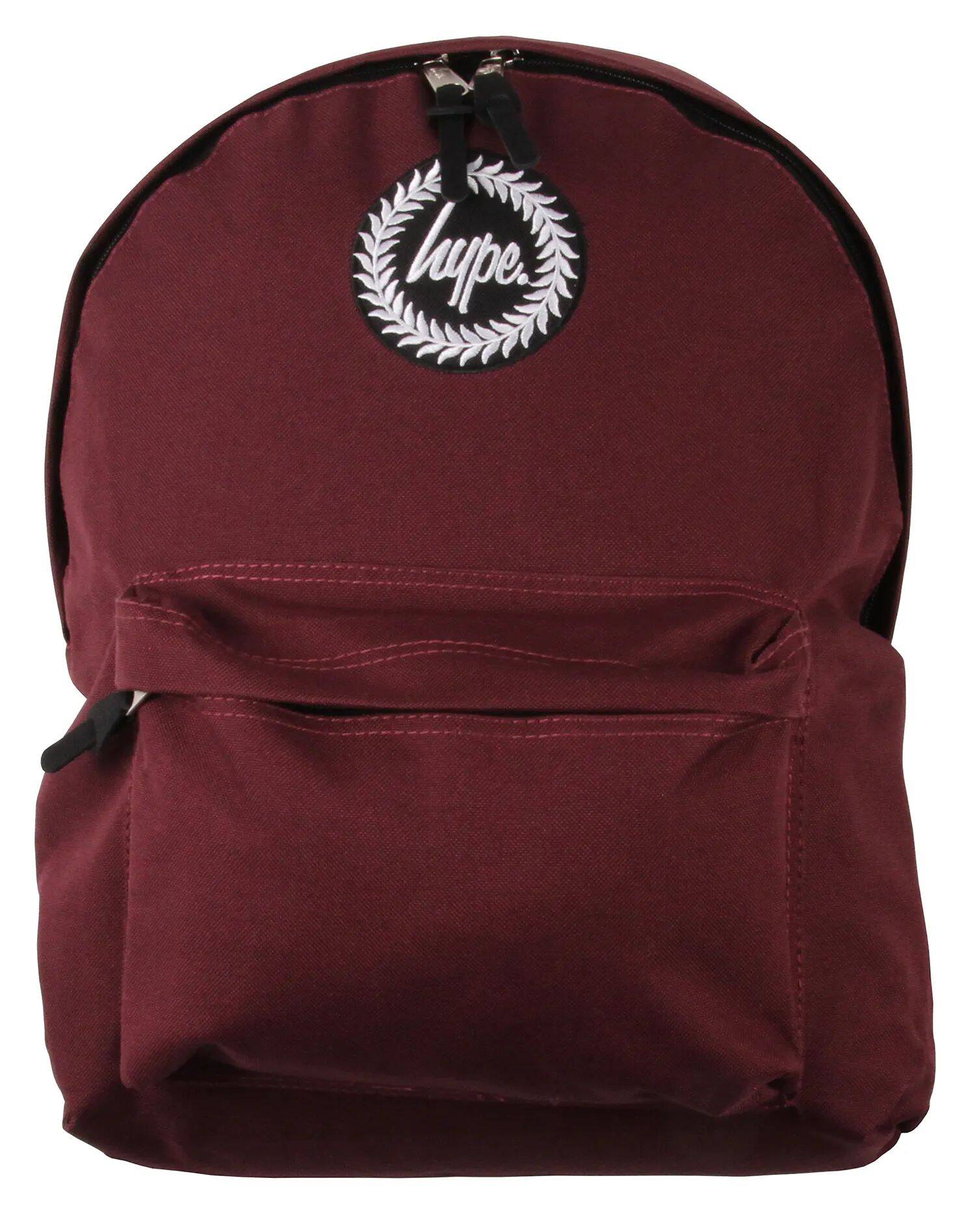 Hype Badge Backpack - Burgundy
