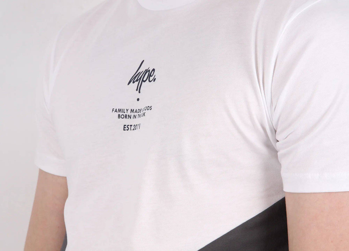 Hype Chevron T Shirt - White/Navy