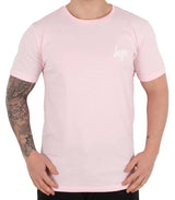 Hype Glitch Rose T Shirt - Pink/Blue