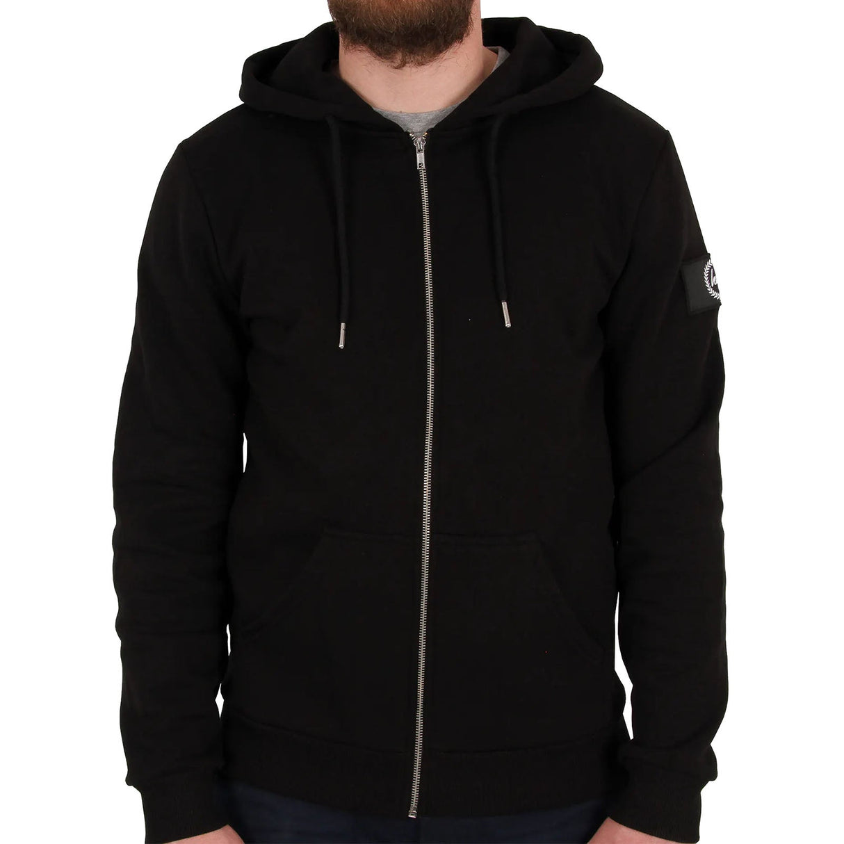 Hype Insignia Zip Hoodie - Black