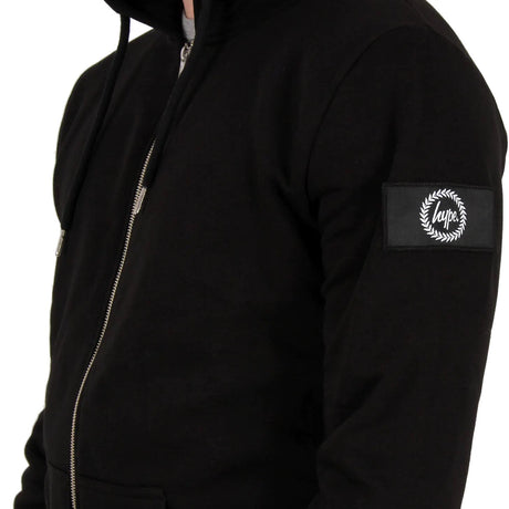 Hype Insignia Zip Hoodie - Black