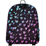 Hype Scribble Hearts Backpack - Black