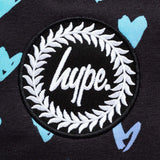 Hype Scribble Hearts Backpack - Black