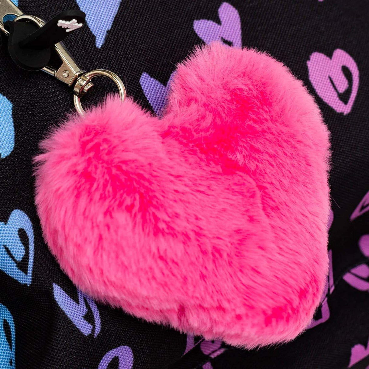 Hype Scribble Hearts Backpack - Black