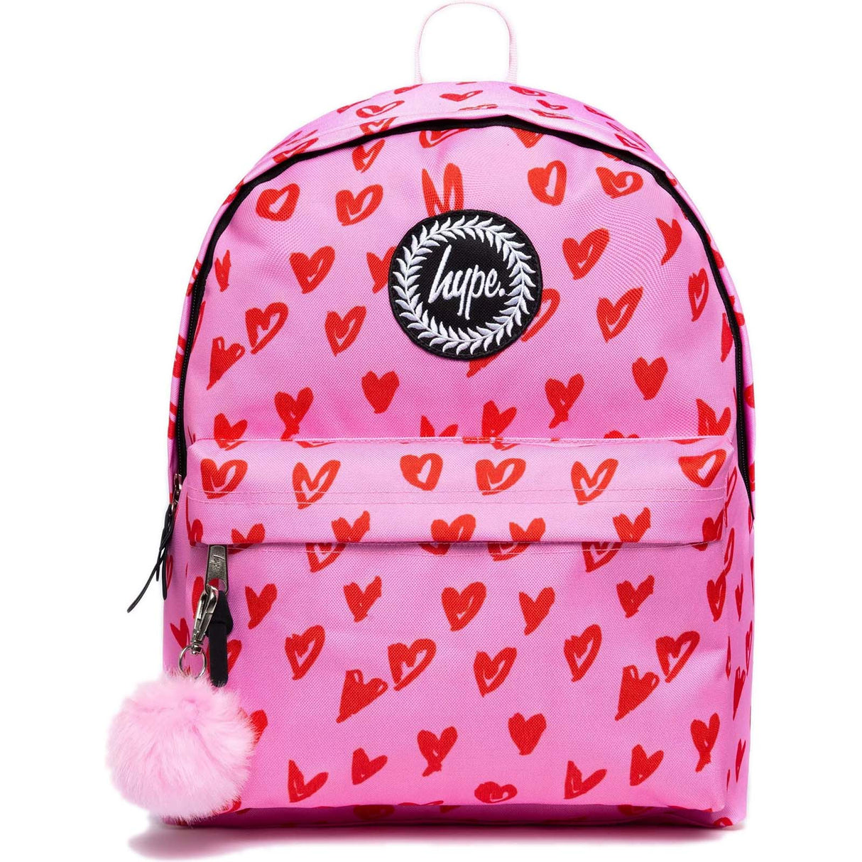 Hype Scribble Hearts Backpack - Pink