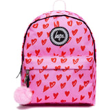 Hype Scribble Hearts Backpack - Pink