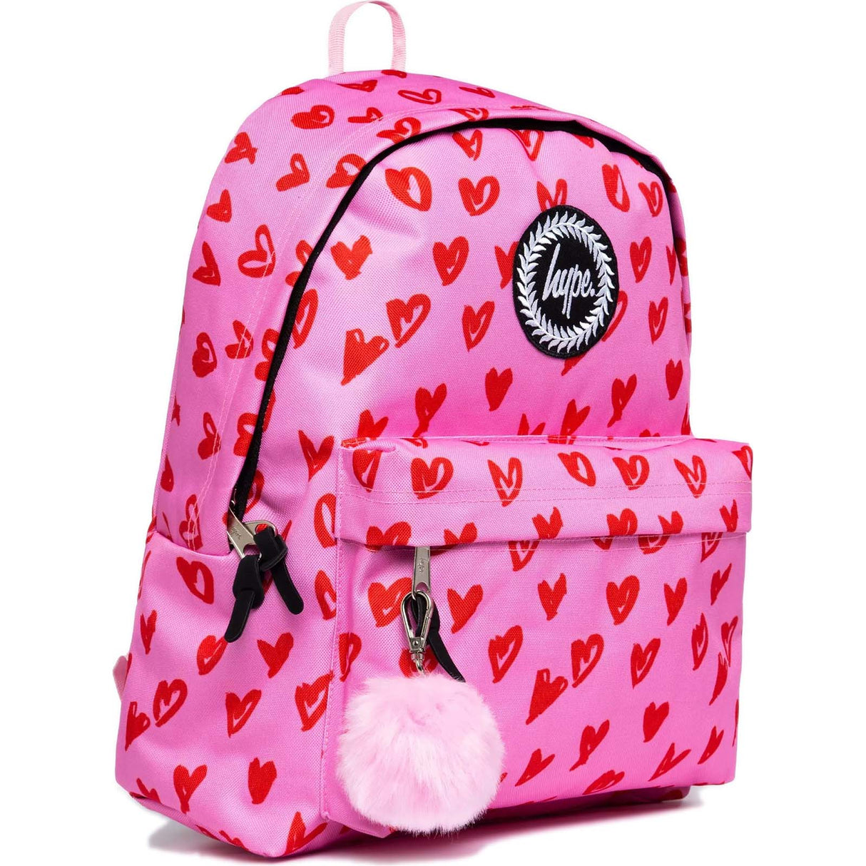 Hype Scribble Hearts Backpack - Pink