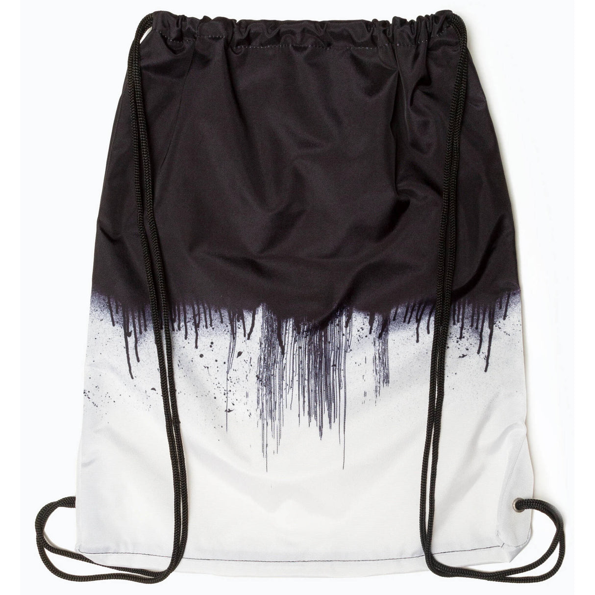 Hype Mono Drips Drawstring Bag - Black/White